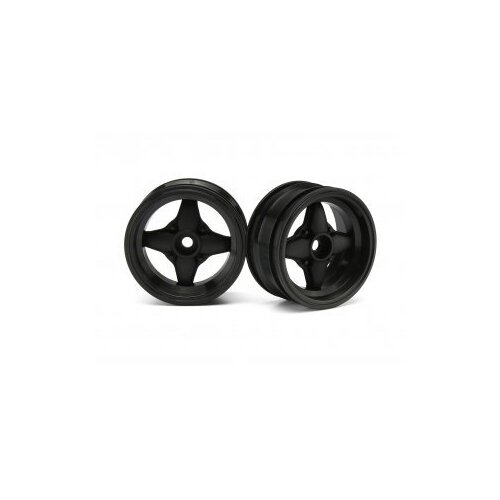 HPI - 3906 Mx60 4 Spoke Wheel Black (3mm Offset/2Pcs)