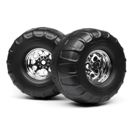 HPI - 4884 MOUNTED DUAL STAGE TIRES ON CLASSIC KING WHEELS