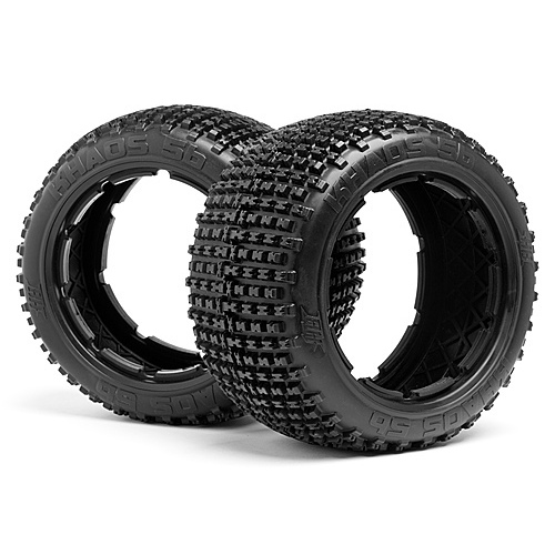 HPI - Khaos Tire (White/Baja 5B/Rear/2Pcs) [67972]