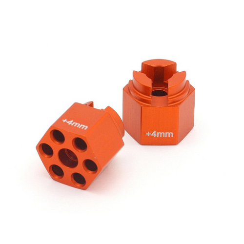 HPI - 87075 ALUMINIUM HEX HUB (4MM OFFSET/ORANGE)