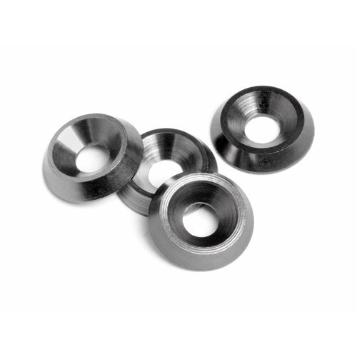 CONE WASHER 3X9X2MM (GUNMETAL / 4PCS)