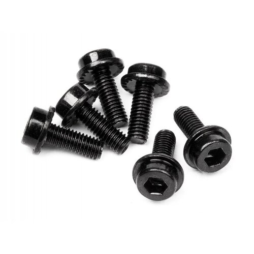 HPI - 94453 Flanged Cap Head Screw M3X8mm (6Pcs)