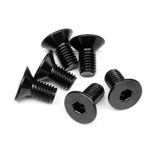 HPI - 94727 Flat Head Screw M5X10mm (Hex Socket/6Pcs)