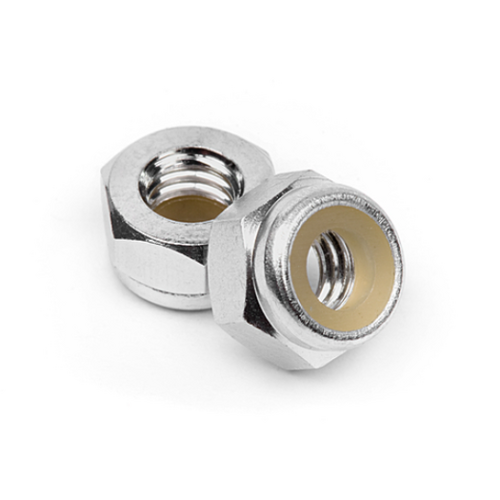 HPI - Aluminum Lock Nut M4 (Silver/10Pcs) [Z866]