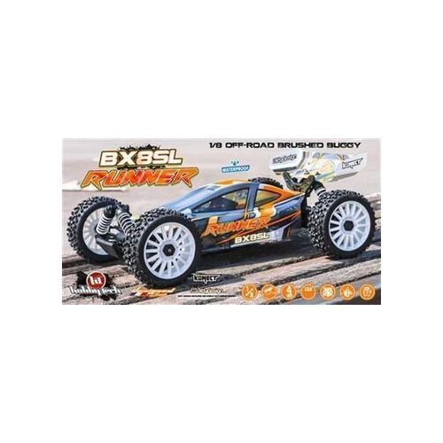 HOBBYTECH 1/8 Brushed Buggy RTR BX8 Runner Orange With Battery & Charger - HT-SL.BX8.RUNNER-O-RTR