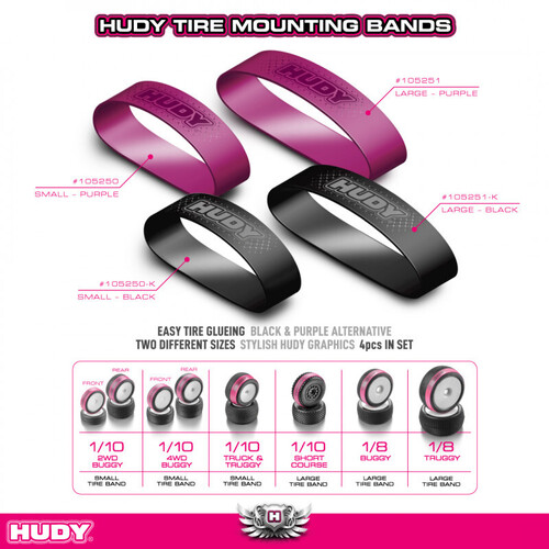 Hudy - Tire Mounting Band - Small - Purple (4)