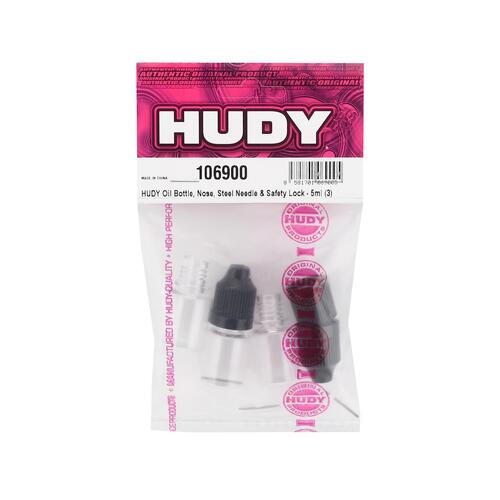 Hudy - Oil Bottle, Nose, Steel Needle & Safety Lock - 5Ml (3) - Hd106900