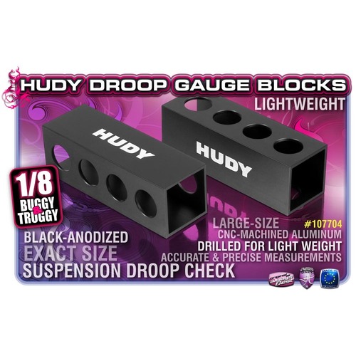 Hudy - Chassis Droop Gauge Support Blocks 30Mm -1/8 Offroad - Hd107704