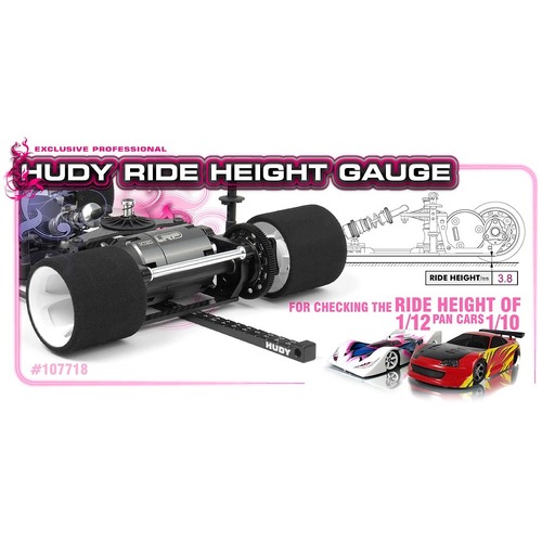 Hudy - Ride Height Gauge Stepped 1/10 And 1/12 Pan Cars - Hd107718