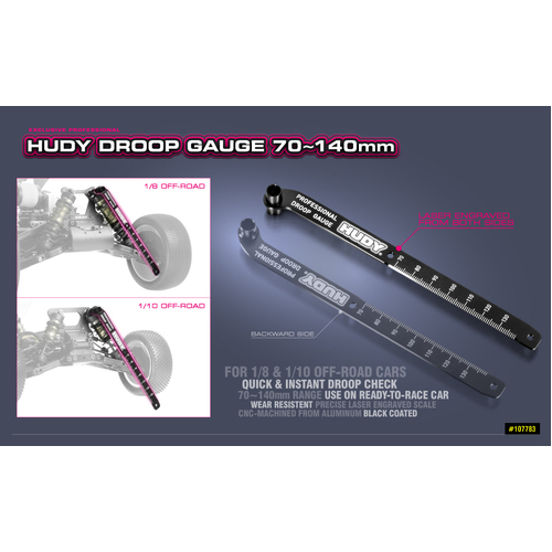 Hudy - Adjustable Droop Gauge 80~140Mm - Hd107780