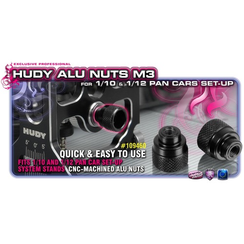 Hudy - Alu Nut M3 For 1/10 And 1/12 Pan - Hd109460