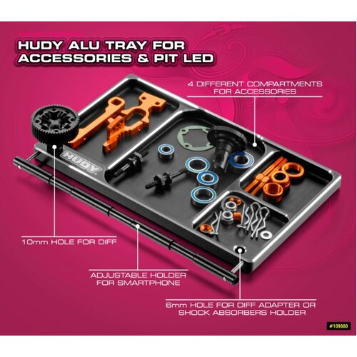 Hudy - Alu Tray For Accessories & Pit Led - Hd109880