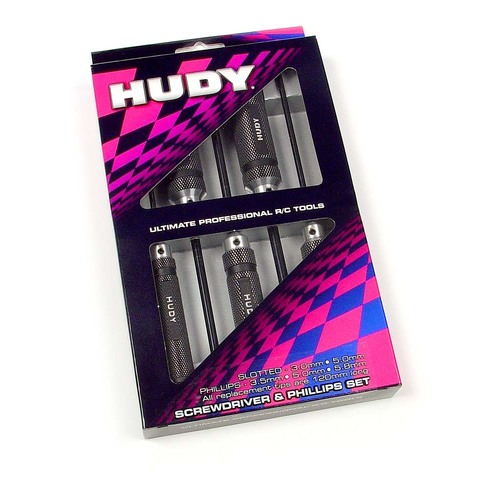 Hudy - Screwdriver And Phillips Driver Set - 5 Pcs. - Hd190150