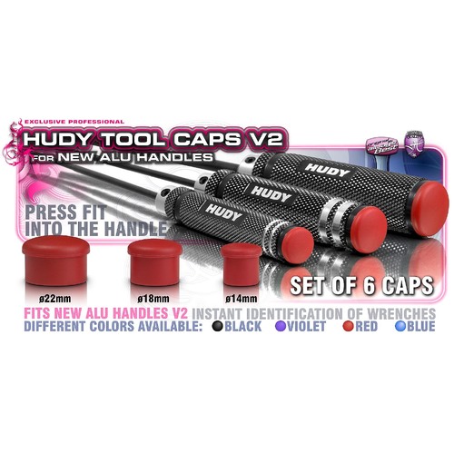 Hudy - Cap For 14Mm Handle - Red 6 - Hd195054-R