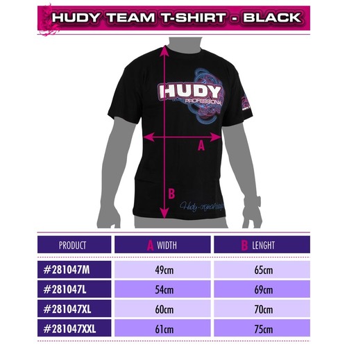 Hudy - T-Shirt - Black L - Hd281047L