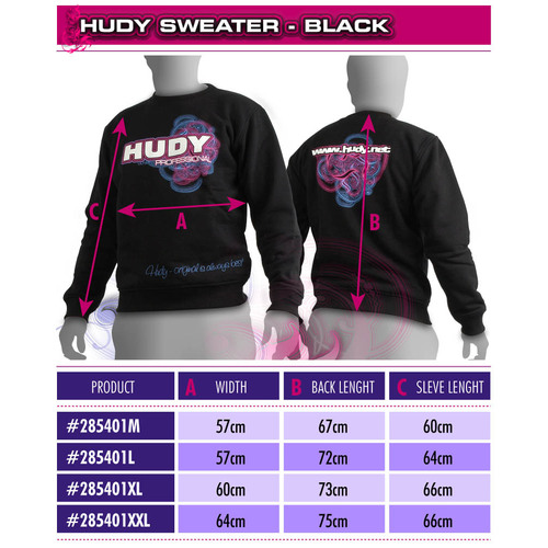 Hudy - Sweater - Black M - Hd285401M