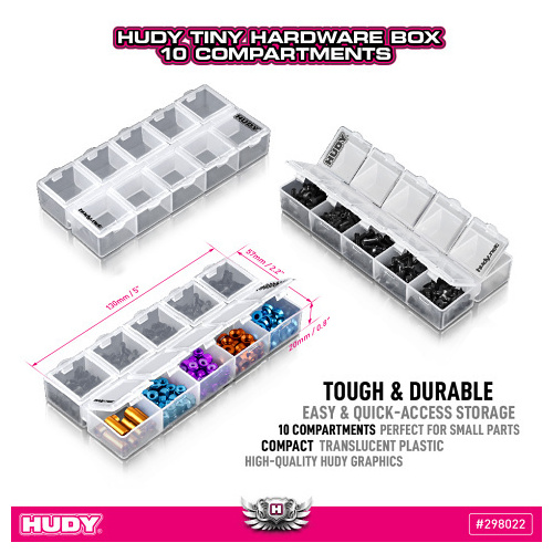 Hudy - Tiny Hardware Box - 10-Compartments