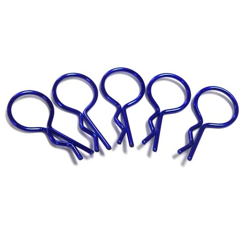 Hobby Works - Metallic Blue Body Pins (5 Pce)