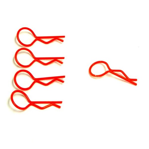 Hobby Works - Fluro Red Large Body Pins (5 Pce)