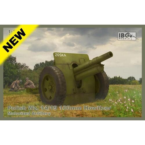 IBG 1/35 Polish Wz. 14/19 100mm Howitzer Motorised Artillery Plastic Model Kit [35060]