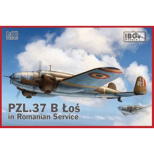 IBG 1/72 PZL. 37 Los B II in Romanian Service Plastic Model Kit [72516]