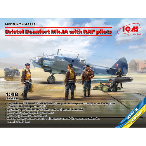 ICM - Bristol Beaufort Mk.IA with RAF pilots - ICM48313