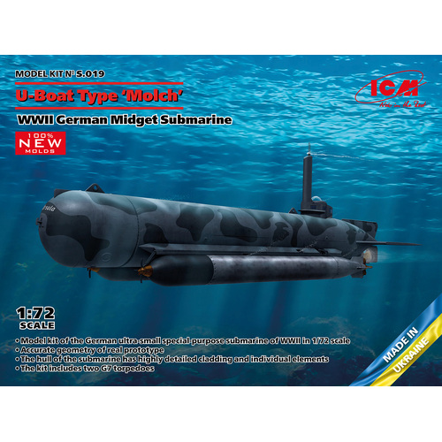 ICM - U-Boat Type 'Molch' - WWII German Midget Submarine - ICMS019