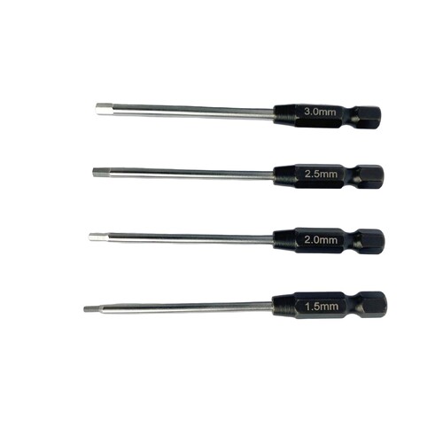 I'M RC 4PCS CHROME HEX TIP SET FOR DRILL DRIVER  IM144