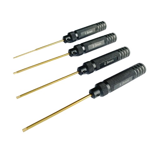 I'M RC 4PC HEX SCREWDRIVER SET - TITANIUM HEX TIPS