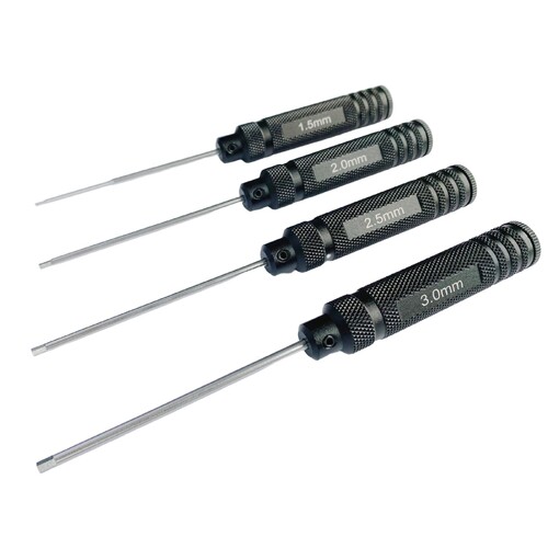 I'M RC 4PC HEX SCREWDRIVER - CHROME HEX TIPS