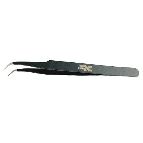 I'M RC ANGLED TWEEZERS - BLACK