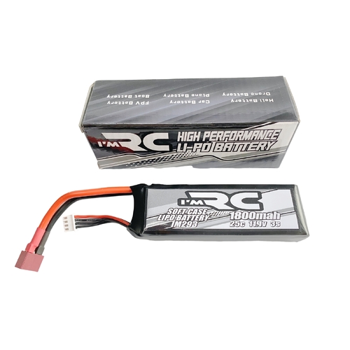 iM R/C 1800mAh 25C 11.1V Soft Case Lipo Battery - Deans Plug - IM293