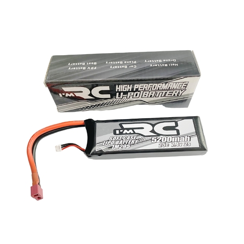 iM R/C 5200mAh 25C 7.4V Soft Case Lipo Battery - Deans Plug - IM295