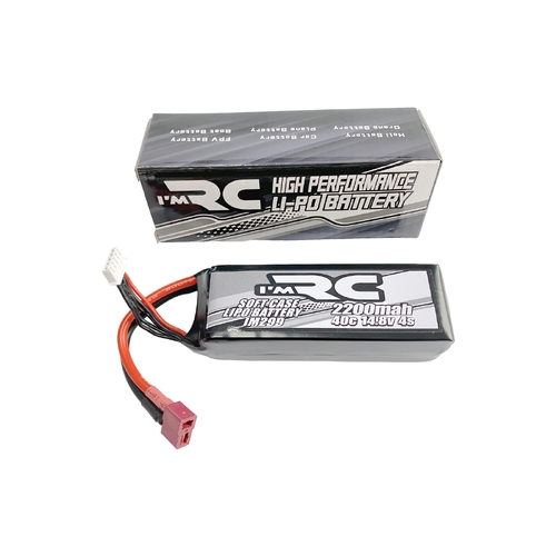 iM R/C 2200mAh 40C 14.8V Soft Case Lipo Battery - Deans Plug - IM299