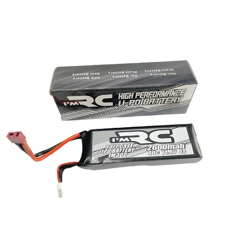 iM R/C 2600mAh 40C 14.8V Soft Case Lipo Battery - Deans Plug - IM302