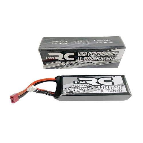 iM R/C 3300mAh 40C 14.8V Soft Case Lipo Battery - Deans Plug - IM305