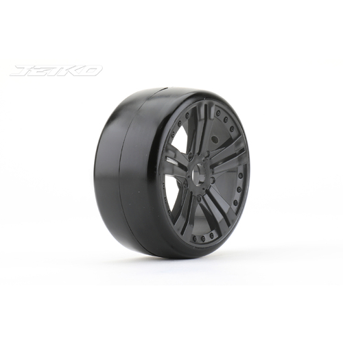 Jetko 1/8 GT BUSTER Tyres (Claw Rim/Black/Ultra Soft/Belted) (2pcs) [1101CBUSGB]