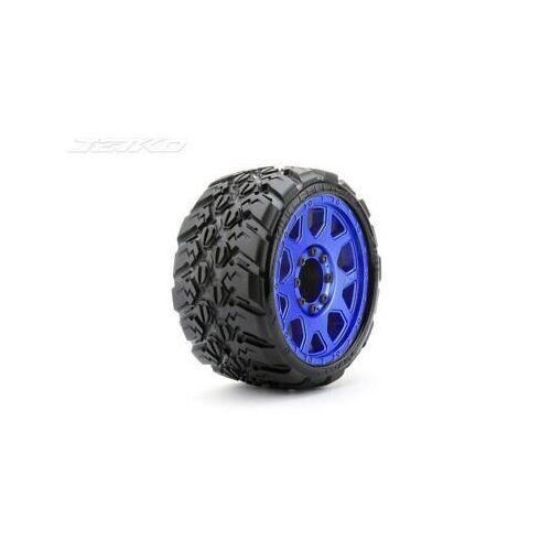 Jetko 1/8 MT 3.8 EX-KING COBRA/Claw Rim/Metal Blue/Medium Soft/Glued/Blted