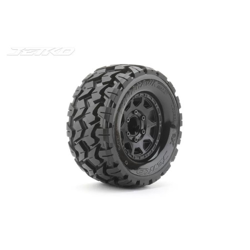 Jetko 1/10 MT 2.8 EX-TOMAHAWK Tyres (Claw Rim/Black/Medium Soft/12mm/Narrow) (2pcs) [2801CBMSGNB1]