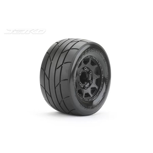 Jetko 1/10 MT 2.8 EX-SUPER SONIC Tyres (Claw Rim/Black/Med Soft/12mm/Narrow) (2pcs) [2804CBMSGNB1]