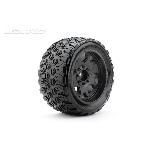 Jetko 1/5 XMT EX-KING COBRA Tyres (Claw Rim/Black/Medium Soft/24mm/Belted) (2pcs) [5802CBMSGBB2]