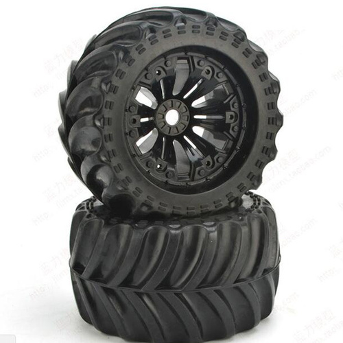 JLB Cheetah Wheels+Tyres MNTD (pr) 1/10