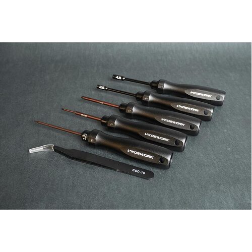 Mini-Z Mini Car Tool Set (6pcs) (Alum Tri Handle)