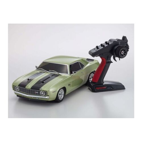 Kyosho - 1/10 Fazer Mk2 1969 Chevy Camaro Z/28 Frost Green 4WD Electric RC Car [34418T2]