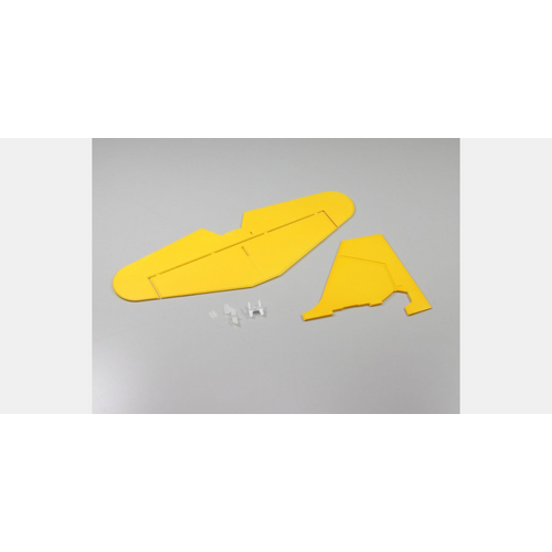 Kyosho - TAIL WING SET YELLOW SUPER DECATHLON