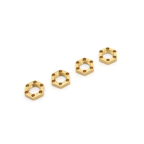 Kyosho LW Wheel Nut (Gold/4pcs/FANTOM EP) [EF244G]