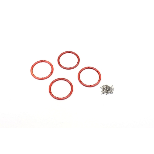 Kyosho - ALUM WHEEL COVER RED (4)