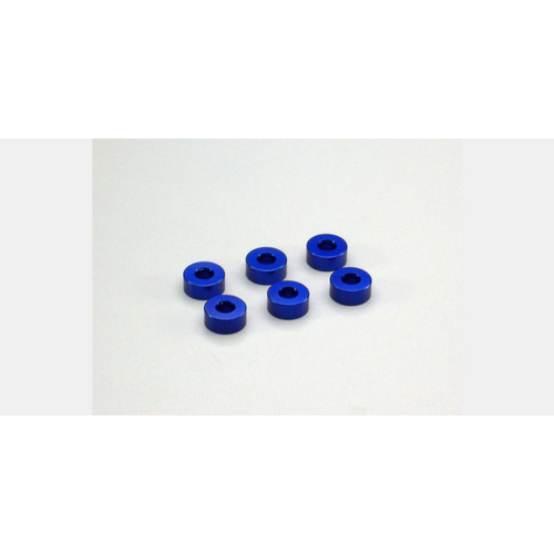 Kyosho - Aluminum Collar (3x7x3mm/Blue/6pcs)