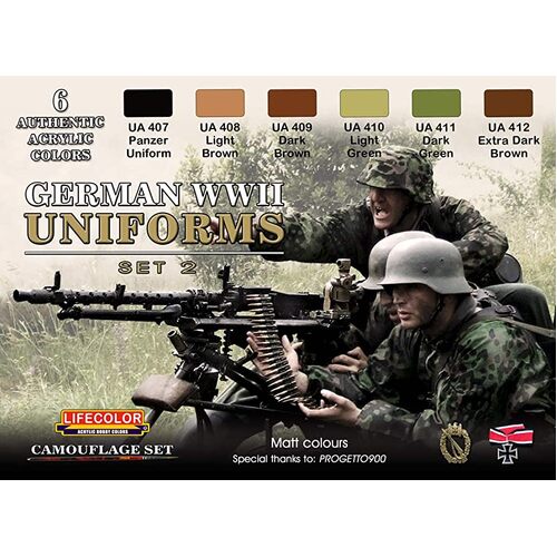 Lifecolor - Paint Set - German WWII Uniform Set 2