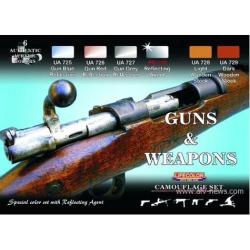 Lifecolor - Paint Set - Guns & Weapons